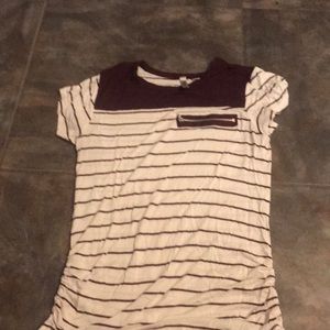 Red striped tee